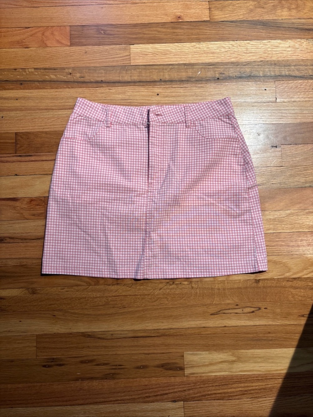 Forever 21 Pink Gingham A-Line Mini Skirt
